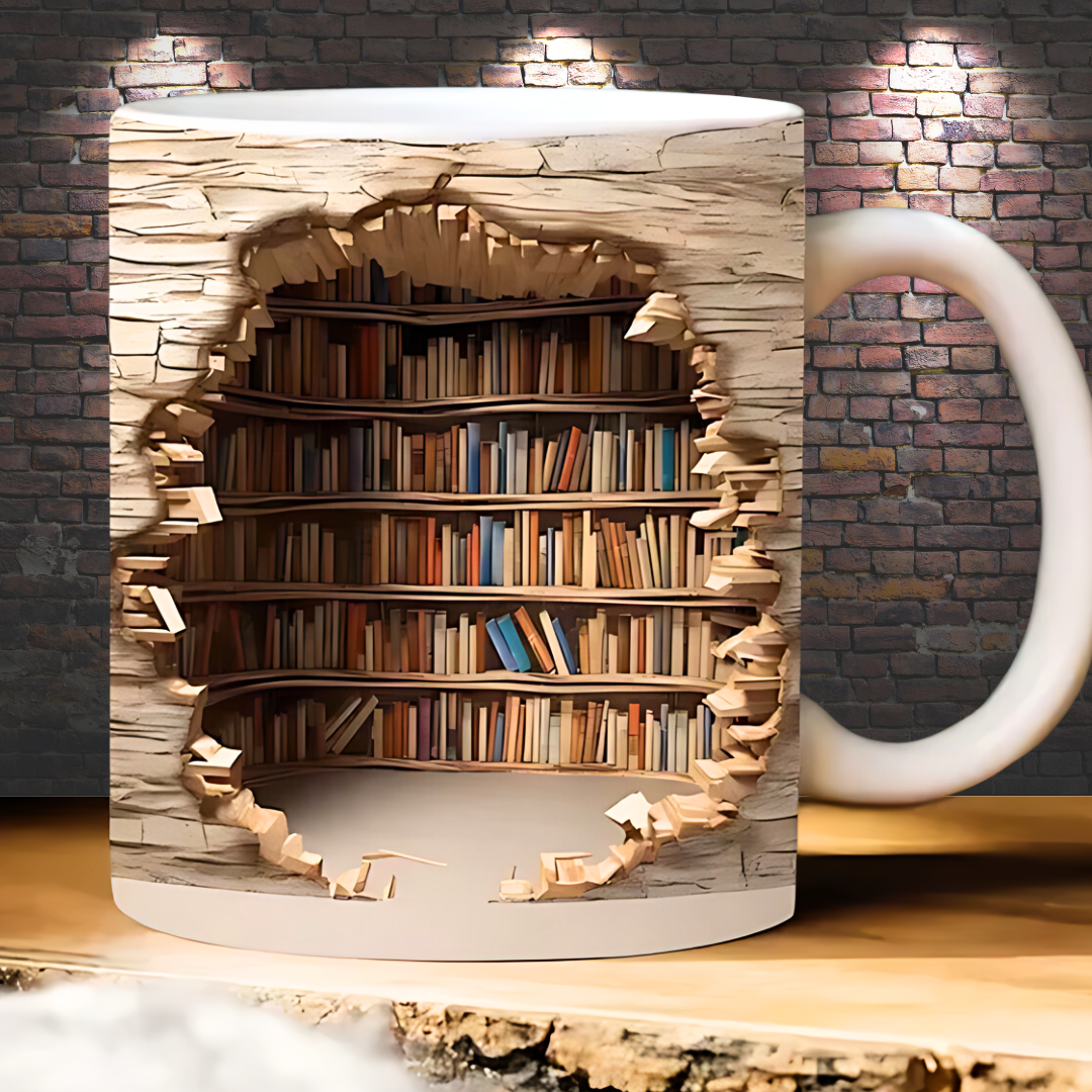 3D Book Mug