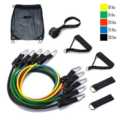 11PC RESISTANCE BANDS SET